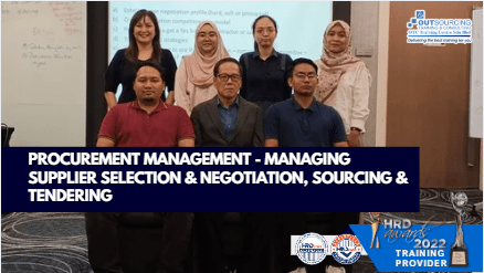PROCUREMENT MANAGEMENT - MANAGING SUPPLIER SELECTION & NEGOTIATION, SOURCING & TENDERING