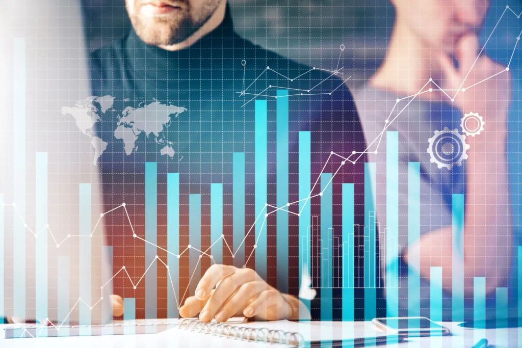 Trainer explaining generative AI applications in finance