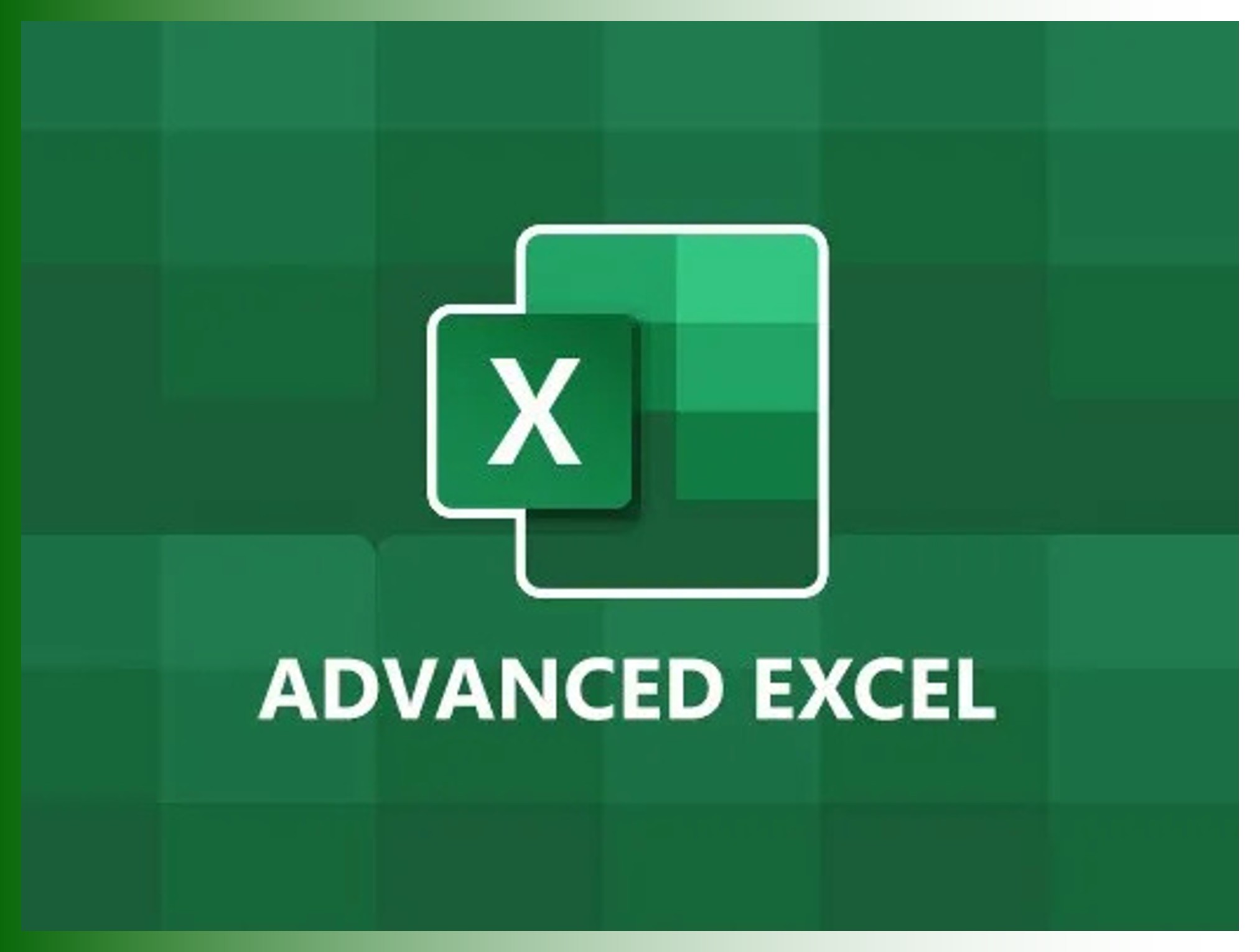 MICROSOFT EXCEL (ADVANCED LEVEL) MICROSOFT EXCEL (ADVANCED LEVEL)