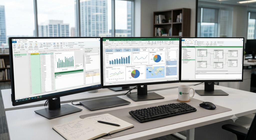 MICROSOFT EXCEL: POWER QUERY, POWER PIVOT & INTERACTIVE DASHBOARDS