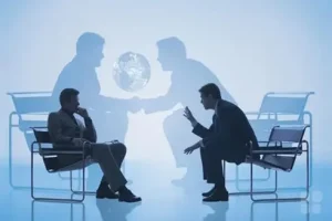 Managers learning NLP-based negotiation and persuasion skills at OTC Training Centre